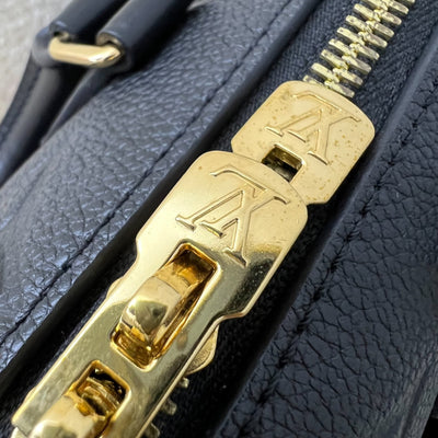 LV Louis Vuitton Speedy Bandouliere 20 in Black Monogram Empreinte Leather and GHW (Model: M58953)