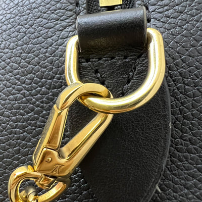LV Louis Vuitton Speedy Bandouliere 20 in Black Monogram Empreinte Leather and GHW (Model: M58953)