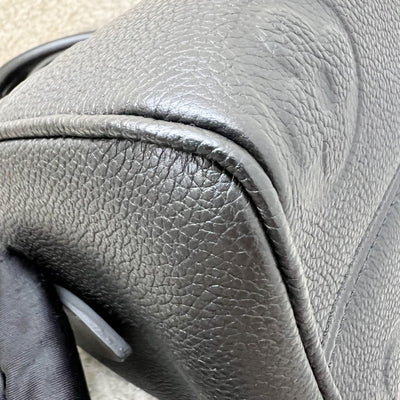 LV Louis Vuitton Speedy Bandouliere 20 in Black Monogram Empreinte Leather and GHW (Model: M58953)