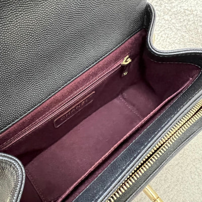 Chanel Small Business Affinity Flap in Black Caviar and LGHW