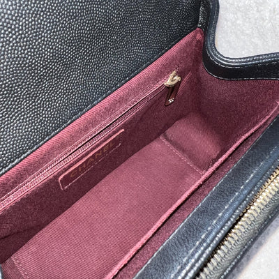 Chanel Small Business Affinity Flap in Black Caviar and LGHW