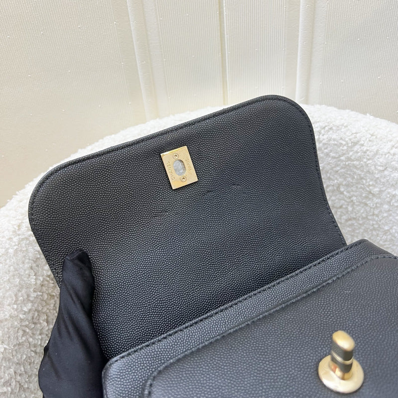 Chanel Small Business Affinity Flap in Black Caviar and LGHW