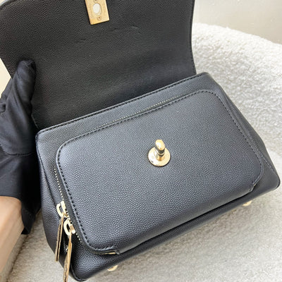Chanel Small Business Affinity Flap in Black Caviar and LGHW