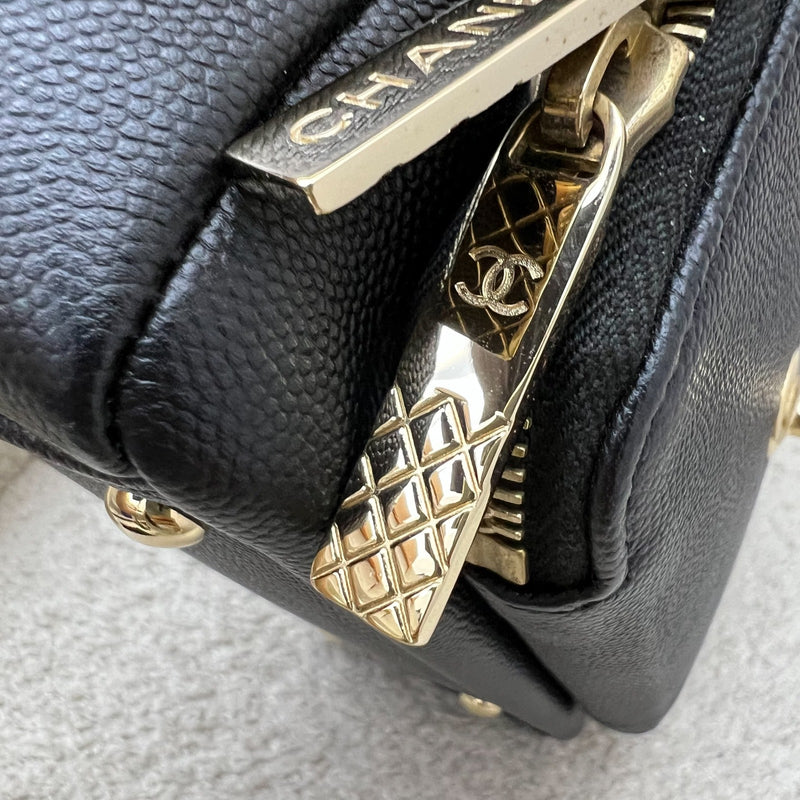 Chanel Small Business Affinity Flap in Black Caviar and LGHW