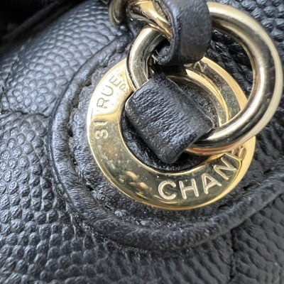 Chanel Small Business Affinity Flap in Black Caviar and LGHW