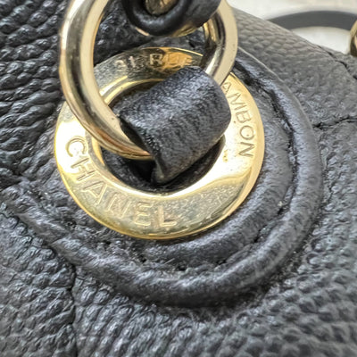 Chanel Small Business Affinity Flap in Black Caviar and LGHW