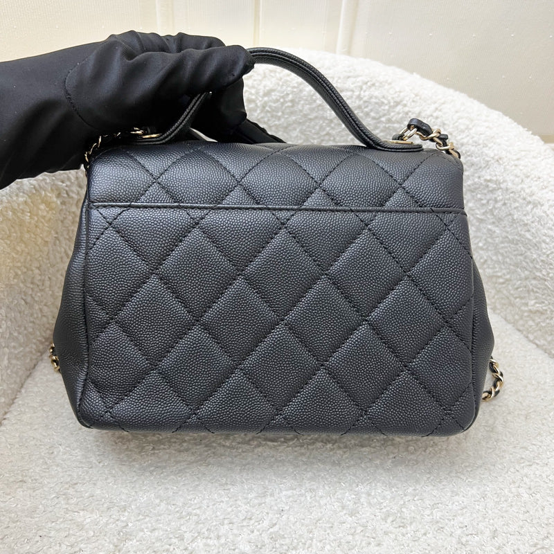 Chanel Small Business Affinity Flap in Black Caviar and LGHW