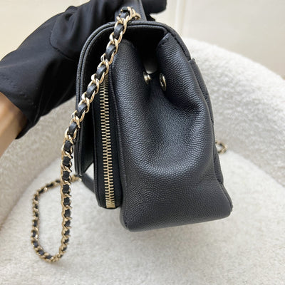 Chanel Small Business Affinity Flap in Black Caviar and LGHW