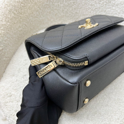 Chanel Small Business Affinity Flap in Black Caviar and LGHW