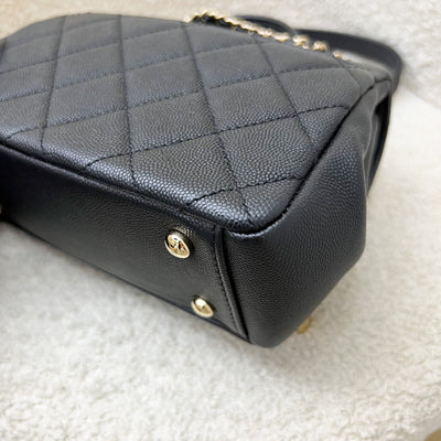 Chanel Small Business Affinity Flap in Black Caviar and LGHW