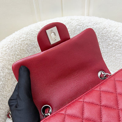 Chanel Classic Square Mini Flap in Red Caviar and SHW