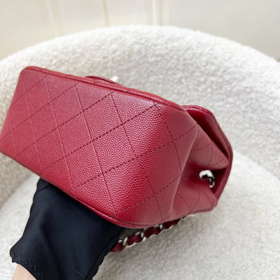 Chanel Classic Square Mini Flap in Red Caviar and SHW