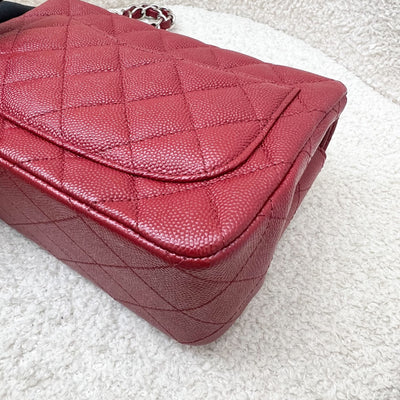 Chanel Classic Square Mini Flap in Red Caviar and SHW