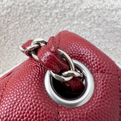 Chanel Classic Square Mini Flap in Red Caviar and SHW