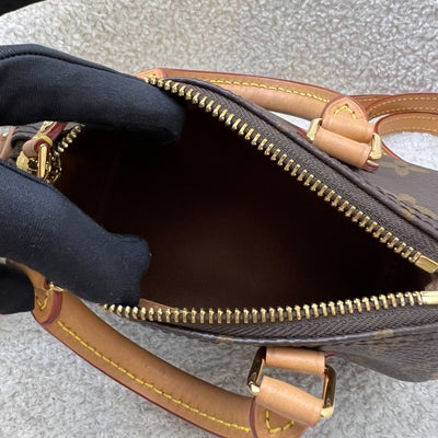 LV Nano Speedy in Monogram Canvas and GHW (Model: M81085)