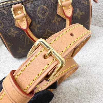 LV Nano Speedy in Monogram Canvas and GHW (Model: M81085)