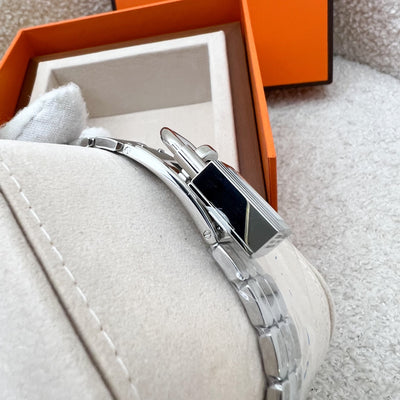 Hermes Mini Model Kelly Watch in Stainless Steel and White Dial