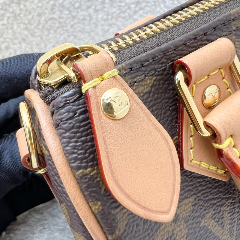 LV Nano Speedy in Monogram Canvas and GHW (Model: M81085)