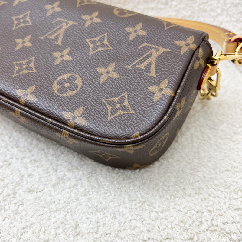 LV Ivy Wallet On Chain WOC / Mini Bag in Monogram Canvas and GHW