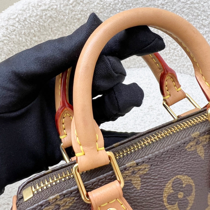 LV Nano Speedy in Monogram Canvas and GHW (Model: M81085)