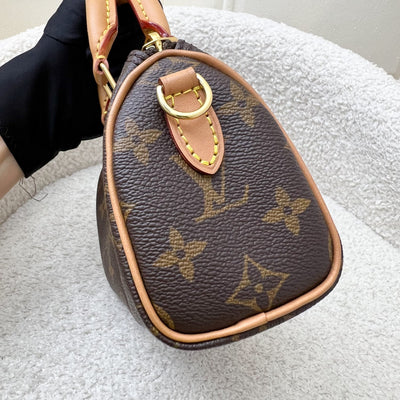 LV Nano Speedy in Monogram Canvas and GHW (Model: M81085)