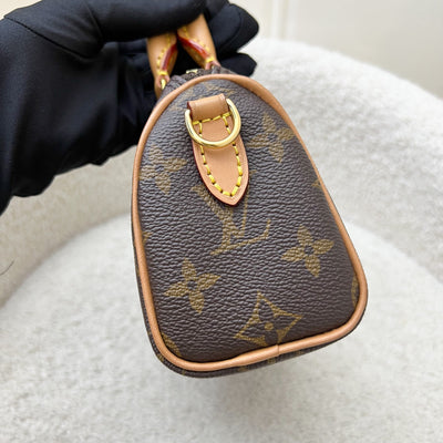 LV Nano Speedy in Monogram Canvas and GHW (Model: M81085)