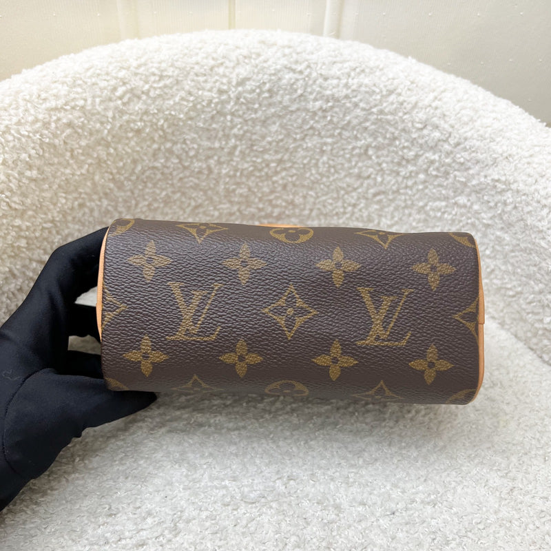 LV Nano Speedy in Monogram Canvas and GHW (Model: M81085)