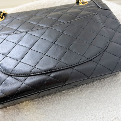 Chanel Vintage Seasonal Flap in Black Lambskin and 2-Tone HW