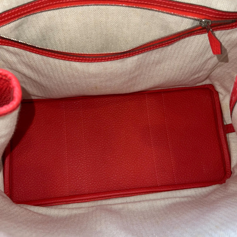 Hermes Garden Party 36 in Rouge Pivoine Negonda Leather and SHW