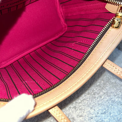 Louis Vuitton LV Neverfull BB with Rose Peony Strap in Monogram Canvas and GHW
