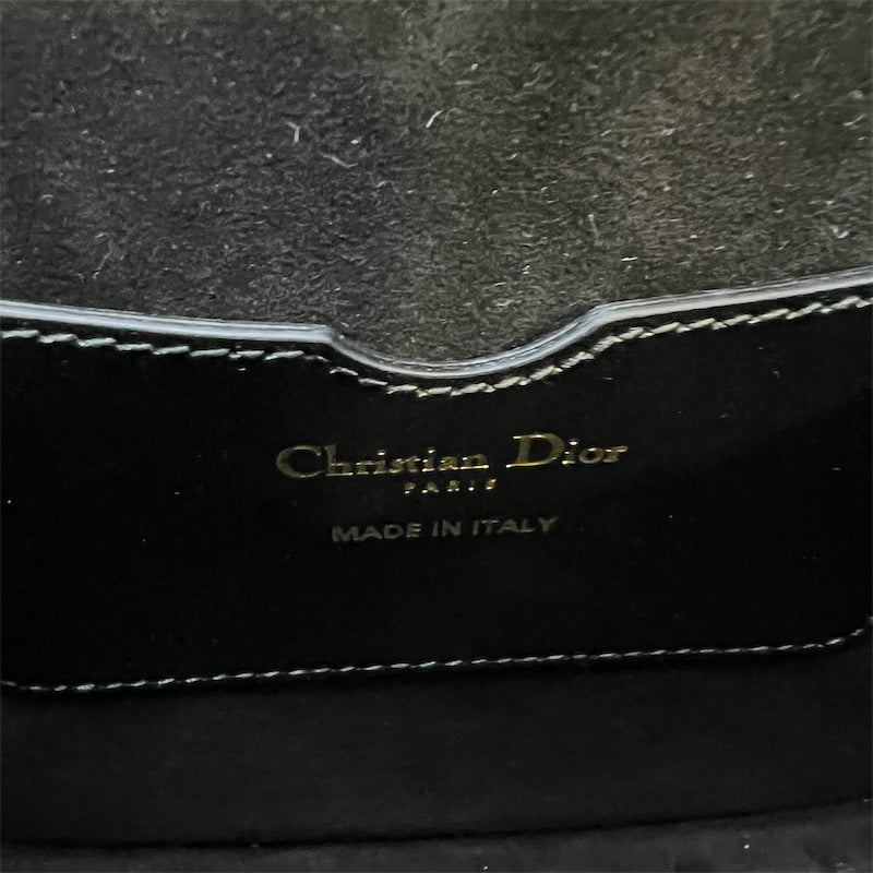 Dior Medium Bobby Bag in Black Box Calfskin and GHW