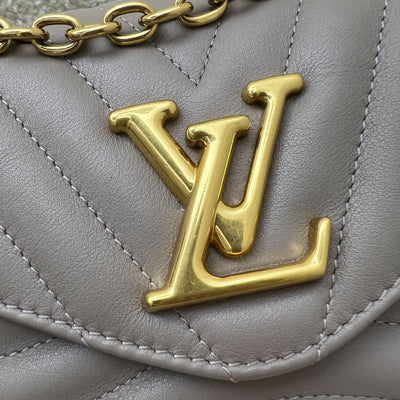 LV New Wave Chain Bag in Taupe Quilted Calfskin and GHW (Model: M20838)