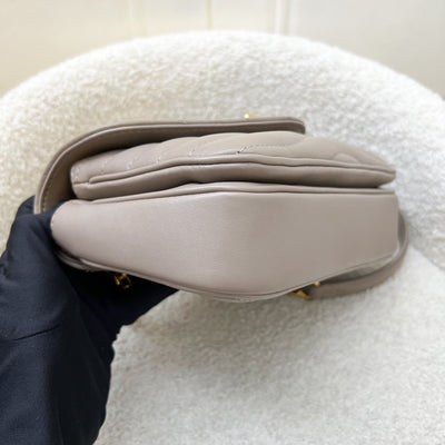 LV New Wave Chain Bag in Taupe Quilted Calfskin and GHW (Model: M20838)