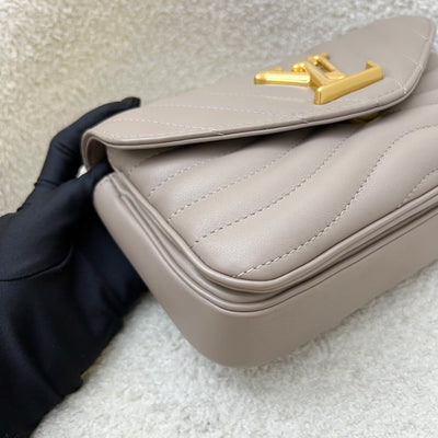 LV New Wave Chain Bag in Taupe Quilted Calfskin and GHW (Model: M20838)