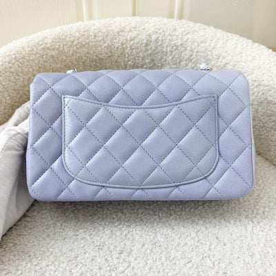 Chanel Mini Rectangle Flap in 21K Ombre Purple Iridescent Lambskin and SHW