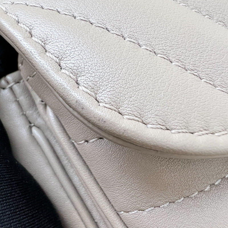 LV New Wave Chain Bag in Taupe Quilted Calfskin and GHW (Model: M20838)