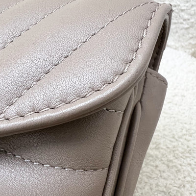 LV New Wave Chain Bag in Taupe Quilted Calfskin and GHW (Model: M20838)