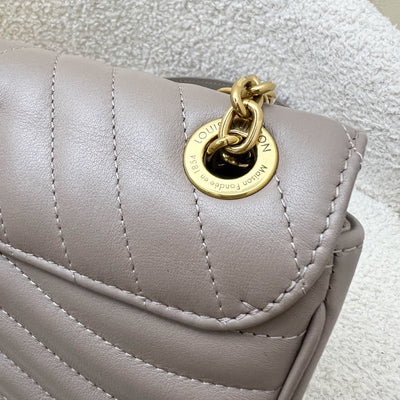 LV New Wave Chain Bag in Taupe Quilted Calfskin and GHW (Model: M20838)