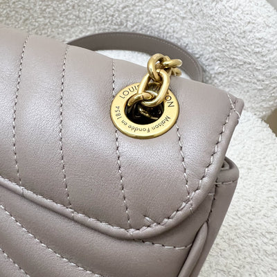 LV New Wave Chain Bag in Taupe Quilted Calfskin and GHW (Model: M20838)