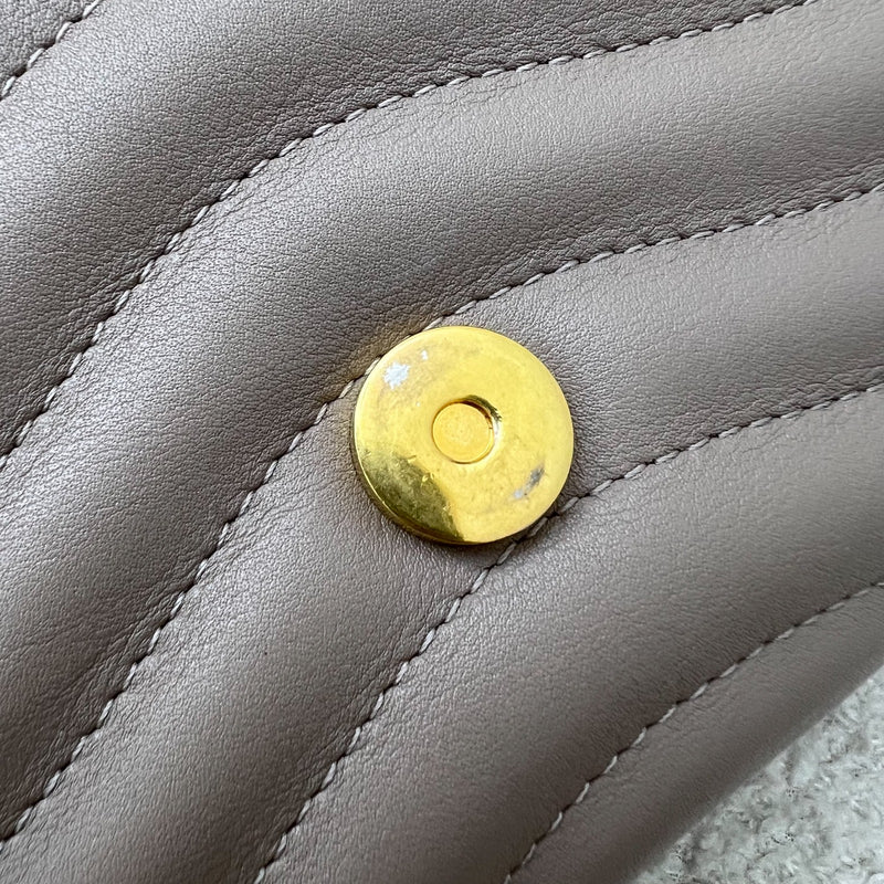 LV New Wave Chain Bag in Taupe Quilted Calfskin and GHW (Model: M20838)