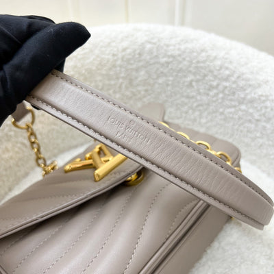 LV New Wave Chain Bag in Taupe Quilted Calfskin and GHW (Model: M20838)