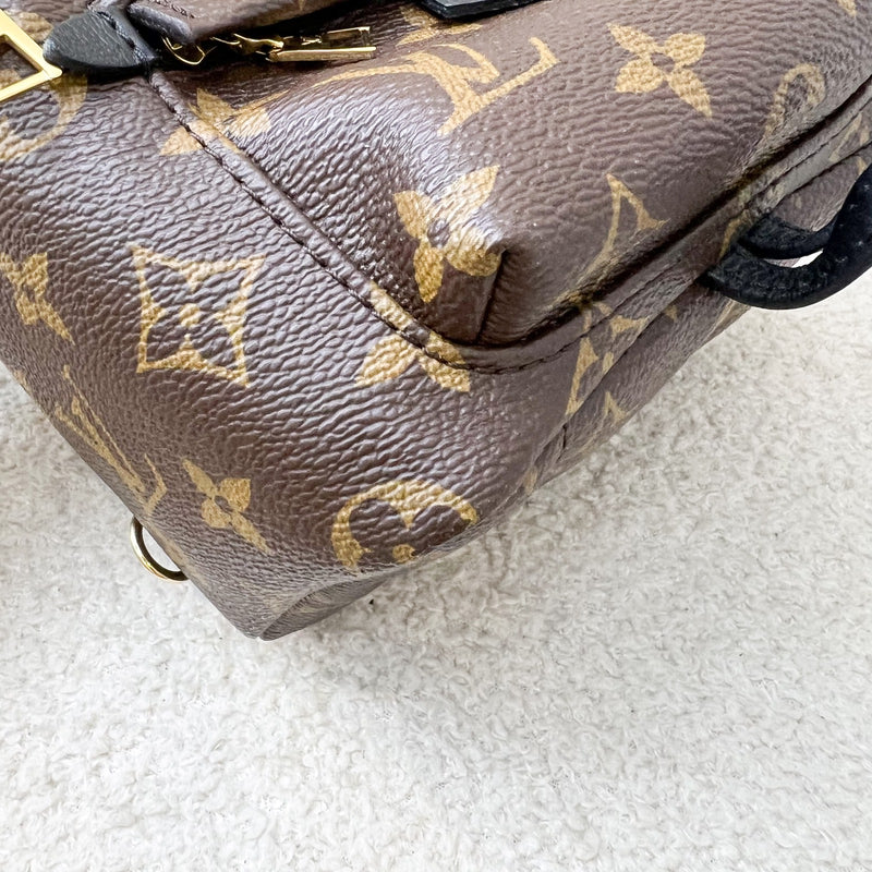 LV Palm Springs Mini Backpack in Monogram Canvas and GHW (Model: M41562)