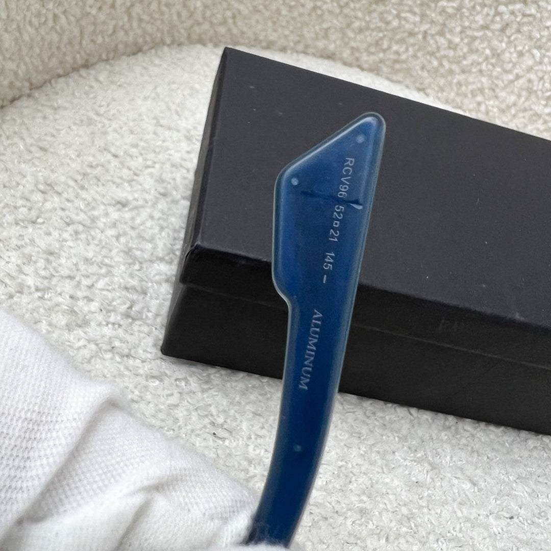 Dior Sunglasses with Silver and Light Blue Frame and Ombre