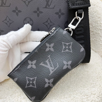 LV Trio Messenger Bag in Eclipse Reverse Monogram and SHW (Model: M69443)