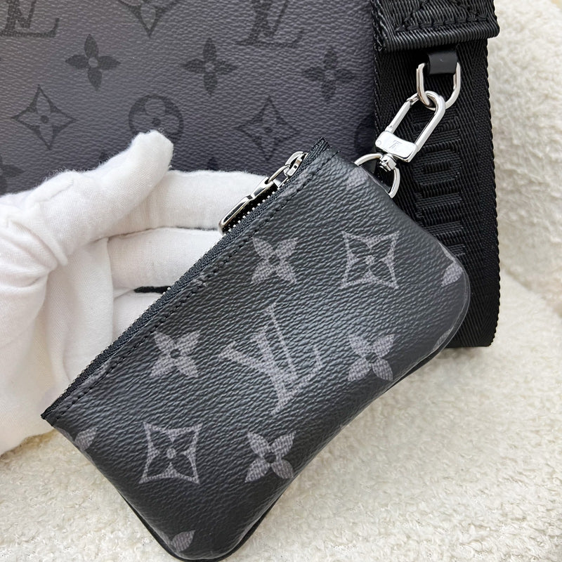 LV Trio Messenger Bag in Eclipse Reverse Monogram and SHW (Model: M69443)