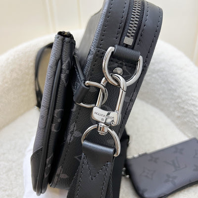 LV Trio Messenger Bag in Eclipse Reverse Monogram and SHW (Model: M69443)
