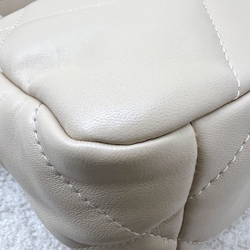 Chanel 19 Small Flap in Beige Lambskin and 3-Tone Hardware