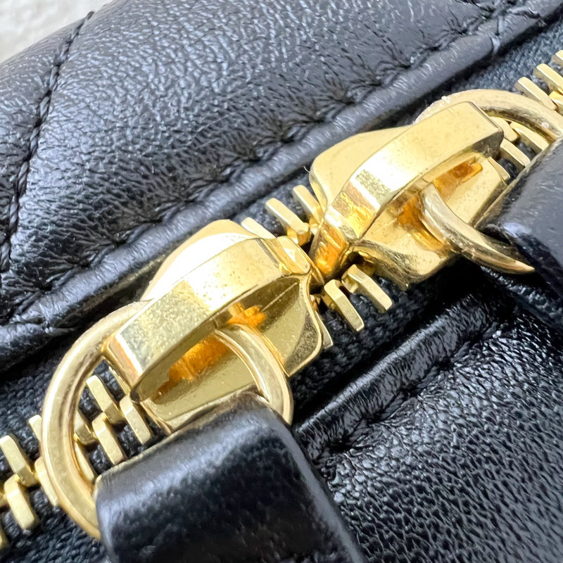 Chanel 24P Camera Shoulder Bag in Black Calfskin and AGHW