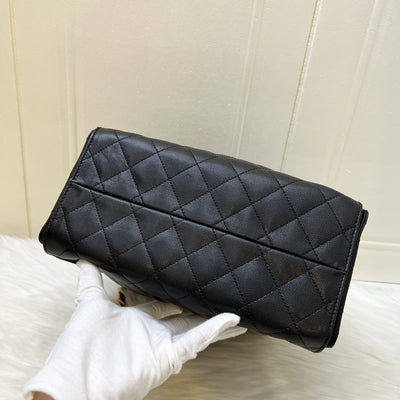 Chanel 25 Small Hobo Bag in Black Caviar and AGHW (Model: AS5293)