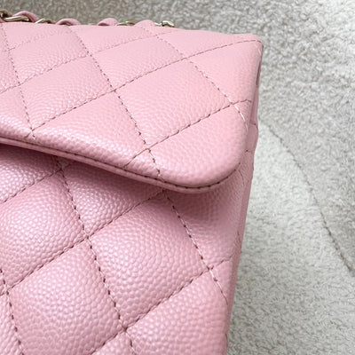 Chanel Small Classic Flap CF in 22C Sakura Pink Caviar LGHW